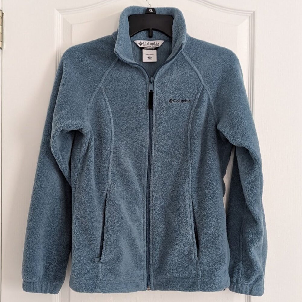 Columbia Teal fleece jacket - size XS